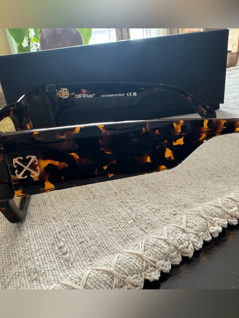 Off-White Chester Sunglasses in the Havana/Camel colorway